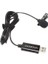 Lum 2 Usb-A Girişli Klipsli Yaka Mikrofonu 2m Kablo Uzunluğu 4