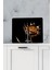 Altın Gül Desenli Mutfak Duş Lavabo Arkası Koruyucu - 50 x 56 cm 1