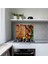 Dekoratif Cam Ocak Koruyucu ve Kesim Tablası Tahta ve Ahşap ve Sebzeler 60 x 52 cm2 Parça 4'lü Ocaklar 2