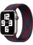 Apple Watch Uyumlu 40MM Hasır Örgü Tasarımlı Small Kordon - Siyah-Lacivert 1