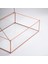 Bakır Rose Gold Geometrik Kapaklı Kutu 30X20X8CM 3