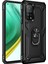 Xiaomi Mi 10T Pro Kılıf Vega Tank Koruma Standlı Yüzüklü Mıknatıslı Siyah 1