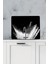 Black Desenli Mutfak Duş Lavabo Arkası Koruyucu - 50 x 56 cm. 1