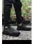 Haki Siyah Kadın-Erkek Sneaker Anatomik İç Taban ve Koku Yapmayan Astar 4