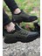 Haki Siyah Kadın-Erkek Sneaker Anatomik İç Taban 1