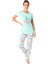 Pamuk Kısa Kol Bayan Pijama Takım 1