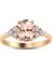 Pırlanta Morganite Oval Pırlanta Yüzük 3