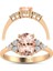 Morganite Oval Pırlanta Yüzük 1