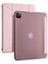 Apple iPad Pro 11 Inç 2020 (2.nesil) Fuchsia Akıllı Kılıf, Ince Hafif Saydam Buzlu Arka Koruyucu Kapak Kalemlikli Trifolding Otomatik Uyku Modu Rose Gold 1