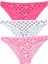 Kadın 3'lü Paket Desenli Bikini Külot Karışık 1