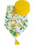Limon Desen Runner+6 Adet Sarı Amerikan Servis Supla Seti 1