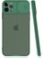 Apple iPhone 11 Pro Max Uyumlu Platin Kamera Kızaklı Silikon Kılıf 1