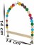 Kuş Zilli Boncuklu Ahşap Salıncak 1