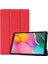 Huawei Mediapad T5 10 10.1" Kılıf PU Deri Smart Case Kırmızı 2