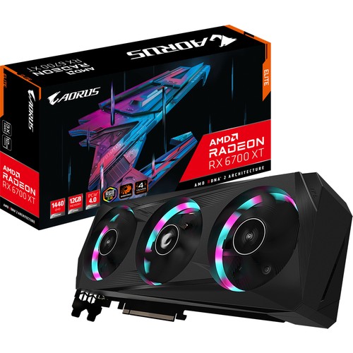 Gigabyte Radeon RX 6700 XT Elite OC 12GB 192Bit PCI-Express 4.0 Ekran Kartı (GV-R67XTAORUS E-12GD)