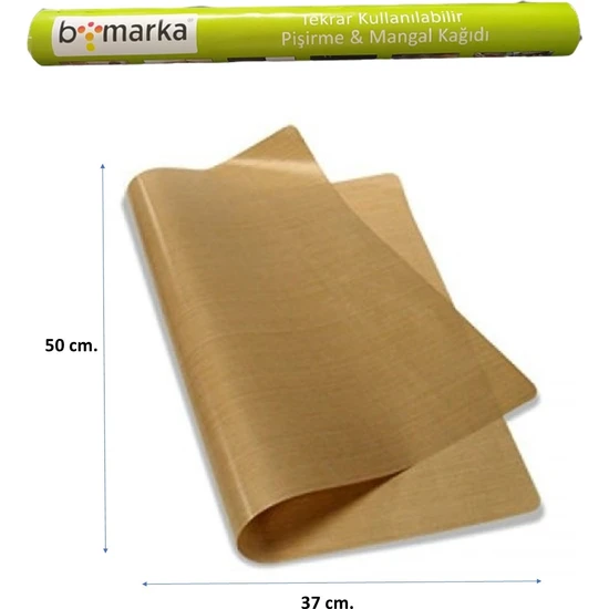 Yıkanılabilir Fırın Kağıdı & Mangal Örtüsü L (Tarım ve Orman Bakanlığı Onaylı) (50x35 cm.)