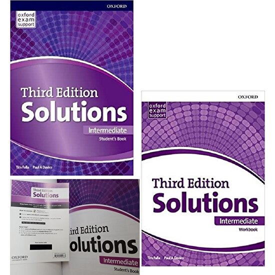 Oxford University Press Solutions Intermediate Student's Book + Workbook With Online Practice Kit