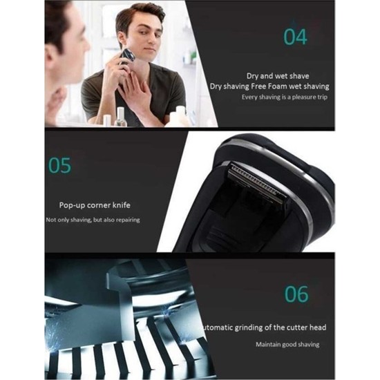 VGR-306 Islak ve Kuru Cilt Professional Şarjlı Tıraş Fiyatı