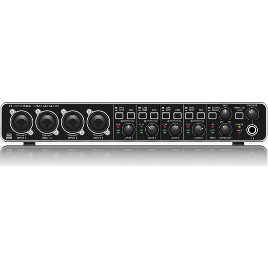 Behringer UMC404HD Mıdas Mic Preamp Audiophile 4x4, 24Bit Fiyatı