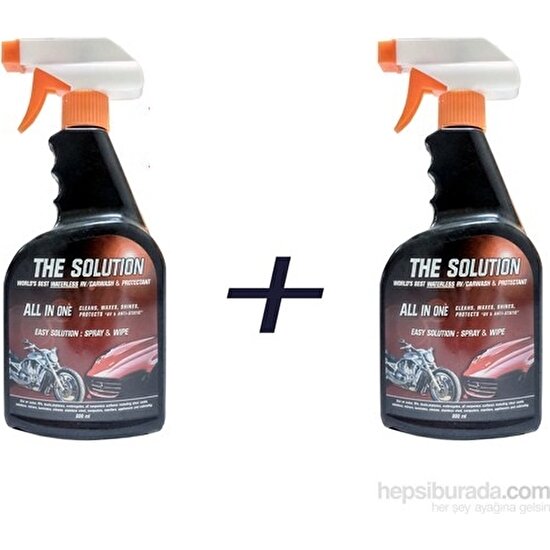The Solution - Hızlı Cila, 2 Adet 800 ml - Susuz Araç Yıkama Cilalama