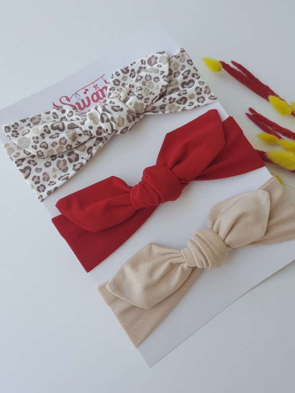 Swan Butik Kiz Cocuk Bebek Bandana Toka Seti 3 Lu Kirmizi Fiyati