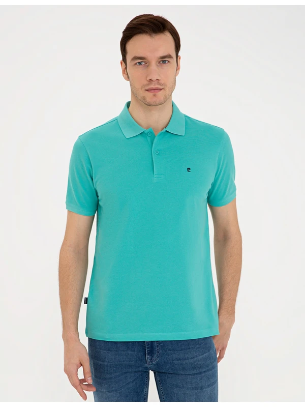 Pierre Cardin Mint Yeşili Slim Fit Basic Polo Yaka T-Shirt 50239843-VR090