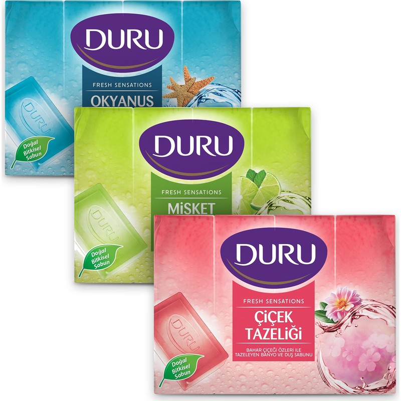 Duru Fresh Sensations 3 x 600 gr Çiçek Tazeliği - Okyanus - Lime