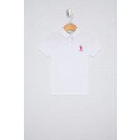 U.S. Polo Assn. Kız Çocuk Beyaz T-Shirt Basic 50233308-VR013
