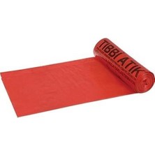 Eldy Tıbbi Atık Çöp Poşeti 80 x 110  cm Kırmızı - 5 Rulo