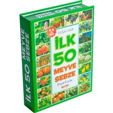 Diytoy, Ilk 50 Meyve ve Sebze, Zeka Kartları, Eğitici Kartlar, Flash Cards