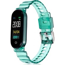 noktaks - Xiaomi Mi Band 5 - Kordon Silikon Kordon - KRD-27 - Yeşil - T15190