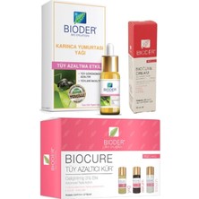 Bioder Tüy Azaltıcı Set-Karınca Yumurtası Yağı 30 ml + Yüz Için Tüy Azaltıcı Kür + Yüz Için Tüy Azaltıcı 30 ml