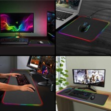 Snexpres 78X 30CM Rgb Oyuncu Mouse Pad