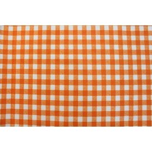 Premier Duck Keten Kumaş Pötikare Turuncu En 180 cm