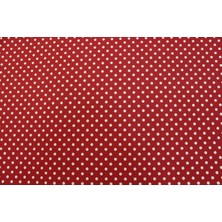 Premier Duck Keten Kumaş Koyu Kırmızı Puan Desen En 180 cm