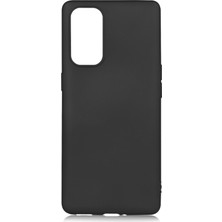 Hesaplı Dünya Oppo Reno 5 Pro Uyumlu Kılıf Matte Yumuşak Flexi Silikon Siyah Renk Vprm