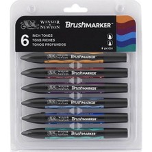 Winsor & Newton Promarker Brush 6 Lı Set Zengin Tonlar