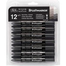 Winsor & Newton Promarker Brush 12 Li Set Gri Tonlar