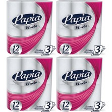 Papia Kağıt Havlu 48 Li Set (3 Katlı) (4pk*12)