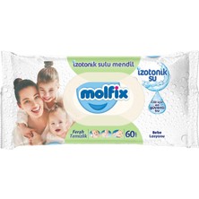 Molfix Islak Havlu Mendil Izotonik Ferah Temizlik 6 Lı Set 60 Yaprak Plastik Kapaklı