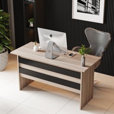 Robin Home Verona A Ofis Çalışma Masası Meşe - Siyah