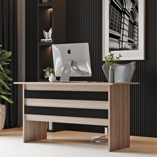 Robin Home Verona A Ofis Çalışma Masası Meşe - Siyah