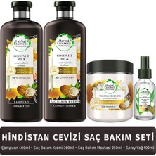 Herbal Essences Hindistan Cevizi Saç Bakım Seti (Şampuan + Krem + Bakım Yağı + Maske)