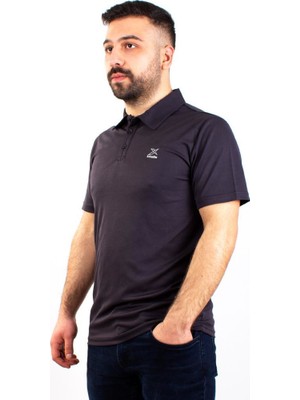 Kinetix SN-328 Olıver Antrasit Günlük Erkek Polo Yaka Tshirt