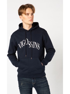 Vigoss Jeans Kapüşonlu  Baskılı  Erkek Sweatshirt 62047-30034