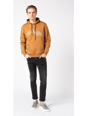 Vigoss Jeans Kapüşonlu  Baskılı  Erkek Sweatshirt 62047-30034