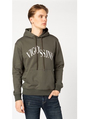 Vigoss Jeans Kapüşonlu  Baskılı  Erkek Sweatshirt 62047-30034