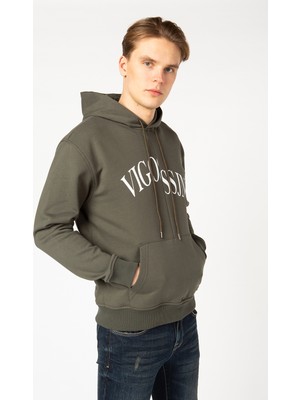 Vigoss Jeans Kapüşonlu  Baskılı  Erkek Sweatshirt 62047-30034