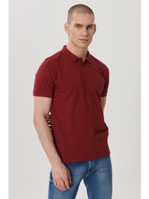 Wrangler Erkek Bordo Polo Tişört