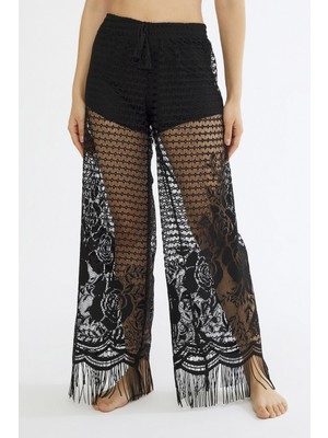 Penti Siyah Lace Pantolon